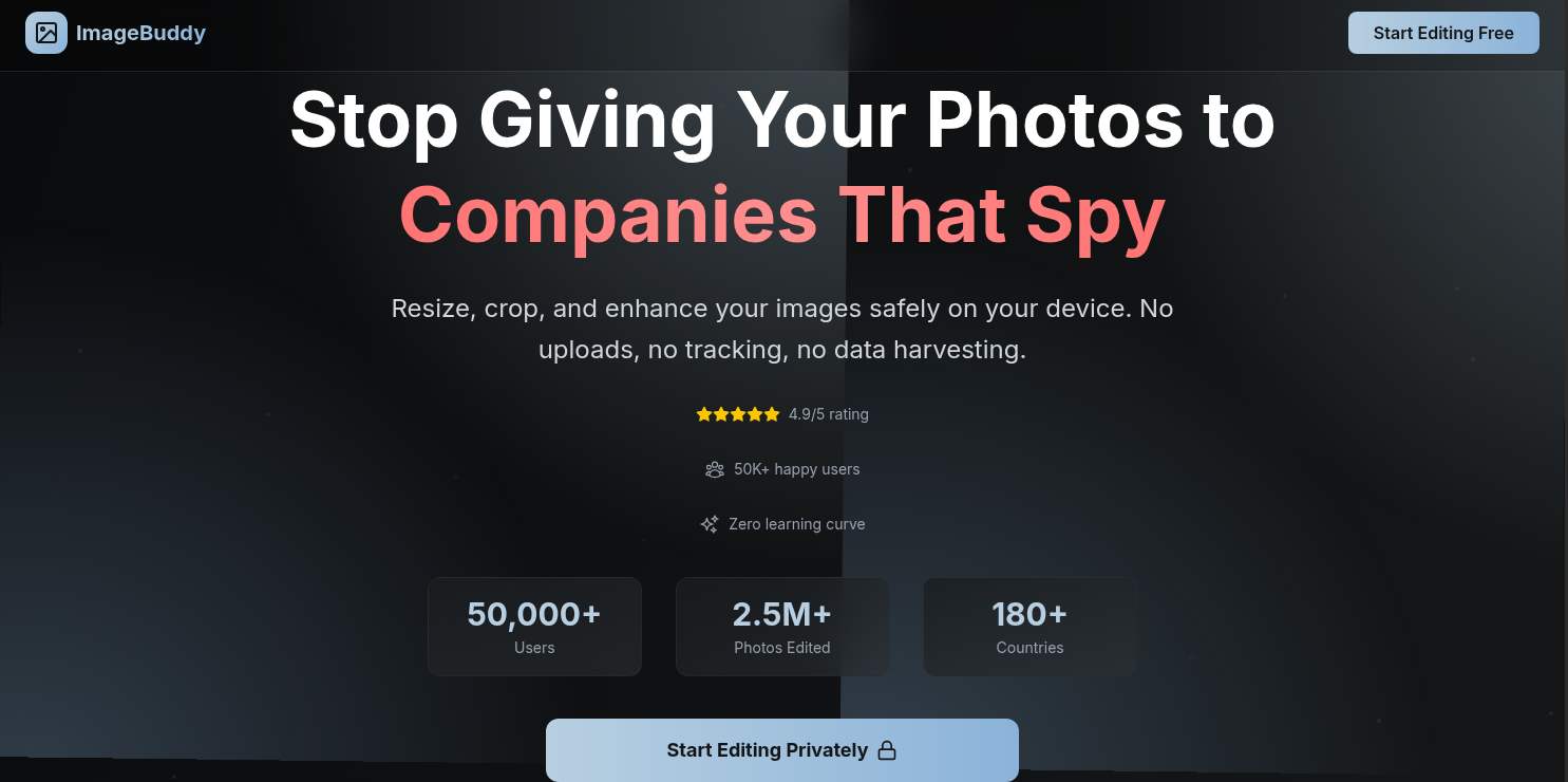 Privacy-focused Image Processing Platform